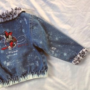 Custom distressed vintage Minnie jacket